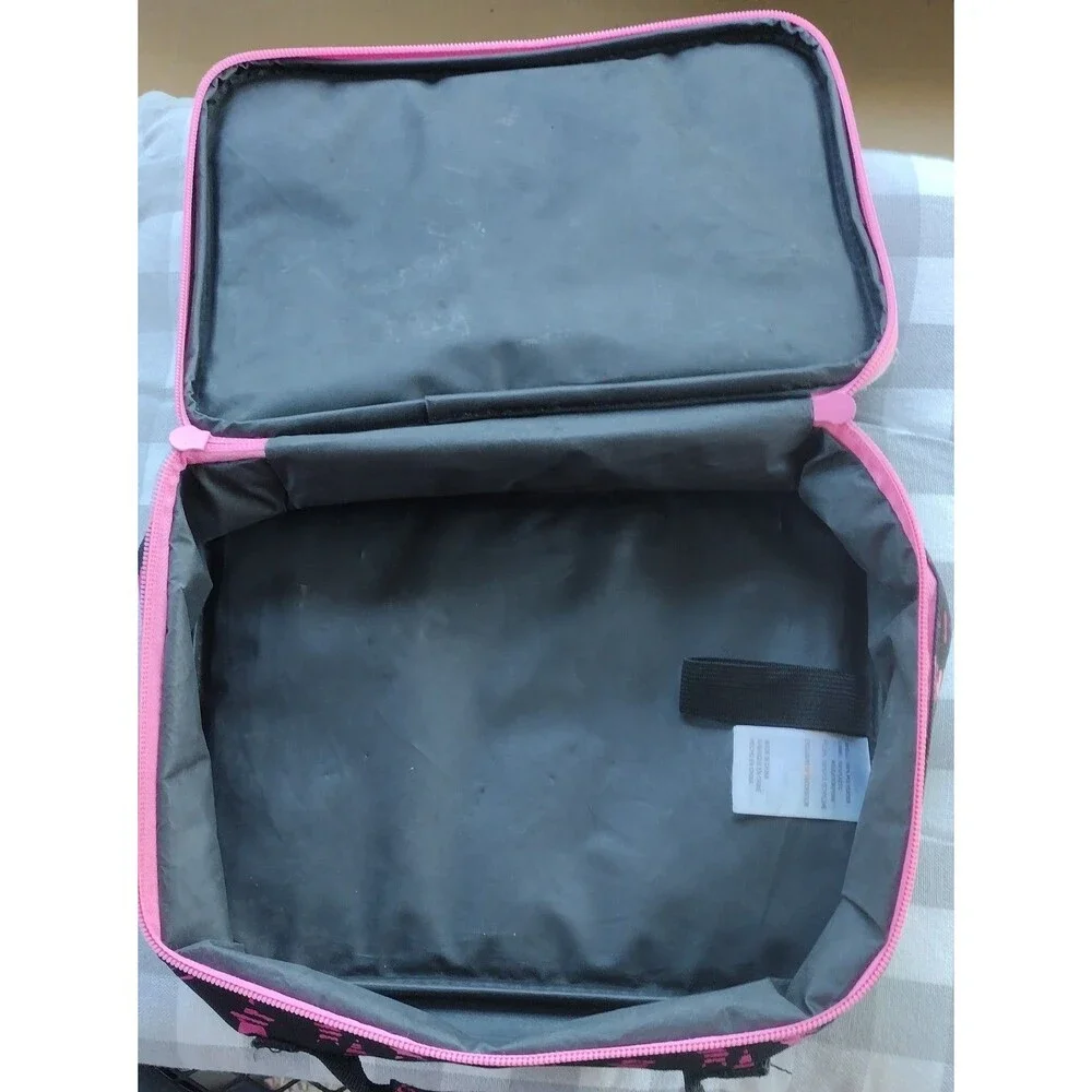 Converse Chuck Taylor All Star Insulated Lunchbox Soft Cooler Bag Black Pink